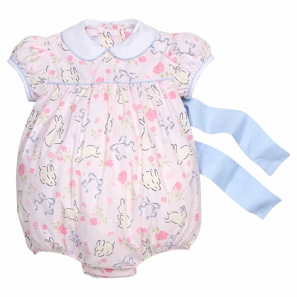 NEW LITTLE ENGLISH girls' natalie bubble in bunny blooms